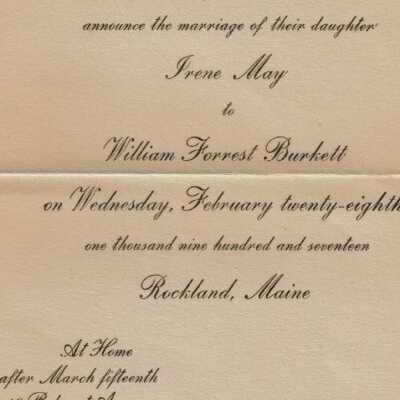Hopkins - Burkett Wedding Announcement