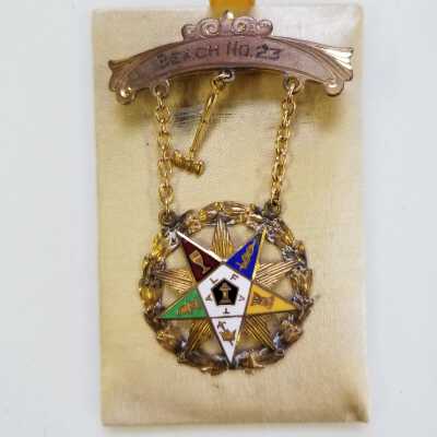 Order of the Eastern Star Pins - Rita Carver Hopkins