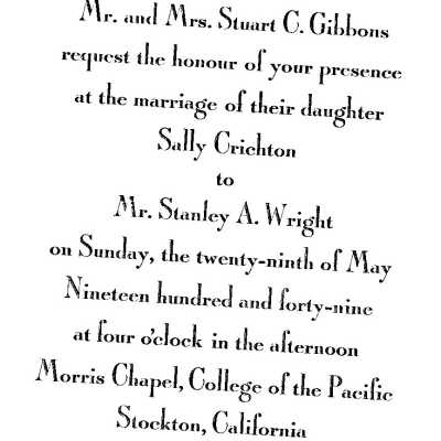 Wedding Announcement