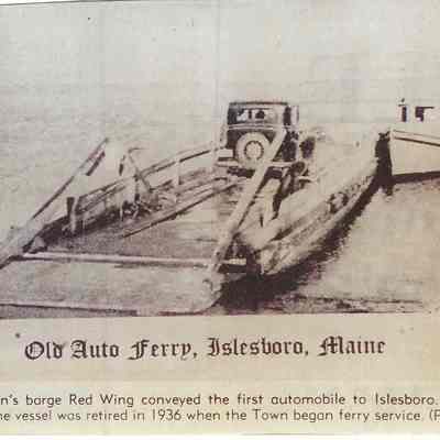 Original auto ferry to Islesboro