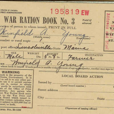 War Ration Book