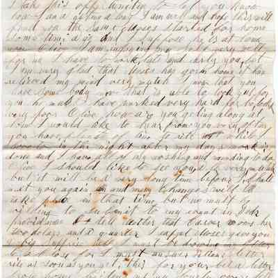 Knight Collection - 1872 Letter