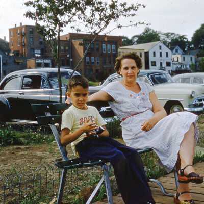 1953 - David & Mother Camden Harbor
