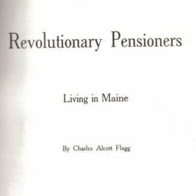 Maine Revolutionary Pensioners