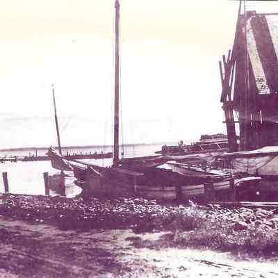 Wharves with boats in Frohock Brook