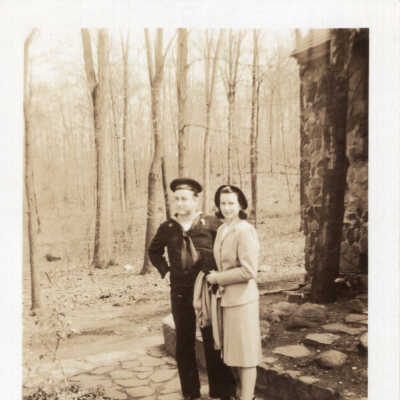 Ruth Wade Carver with her oldest brother Ozzie Wade
