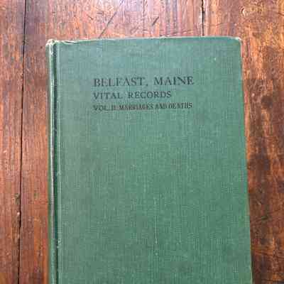 Belfast Maine - Vital Records through 1892