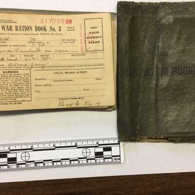World War II Ration Books and Folder