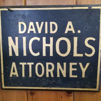 Sign, David A. Nichols