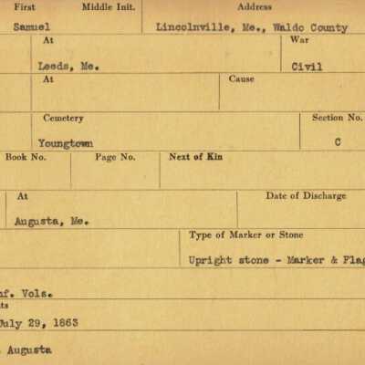 Samuel Young Military Records