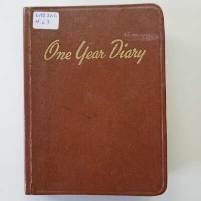 Ethel Heald Diary 1958