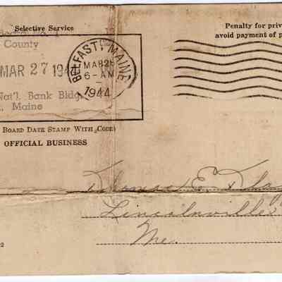 Selective Service Notices of Classification - World War II - Thomas Eben Flagg