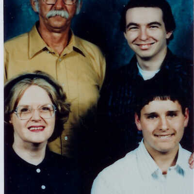 Connie, Alton, Allen, Ronald Parker c. 1985