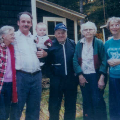 Lois Young, son,grandson,Maurice, Sabra Young, Ruth Palmer