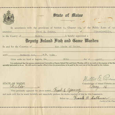 Deputy Inland Fish and Game Warden