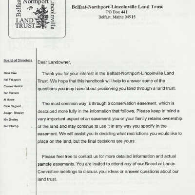 Land Trust Handbook