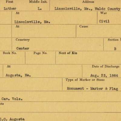Luther L. Heal Military Records