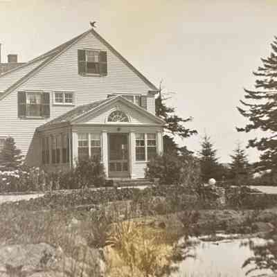 House with pond