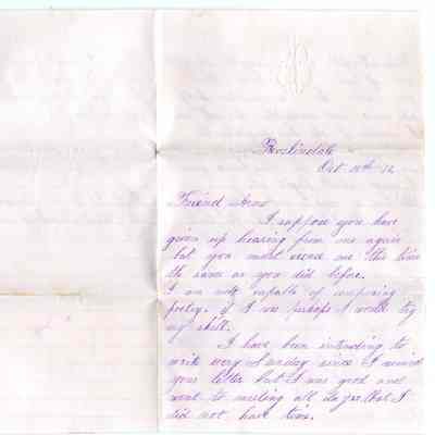 Knight Collection - 1873 Letter