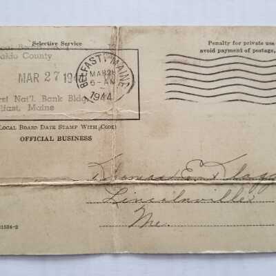 March 27, 1944 Notice - Back Side