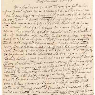 Knight Collection - 1923 Letter