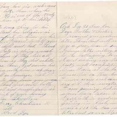 Knight Collection - 1890 Letter