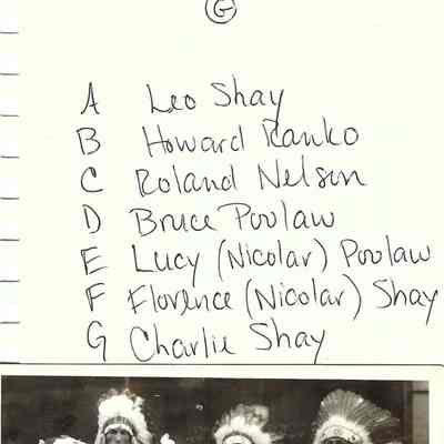 Shay family as entertainers in the 1930s and 40s: key above
