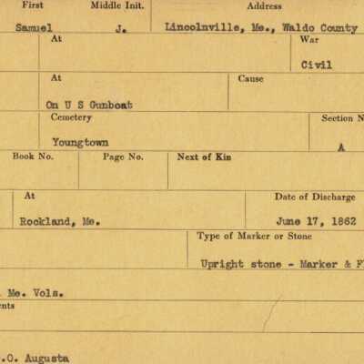 Samuel J. Needham Military Records