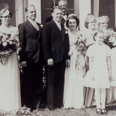 Fred & Marian Milliken wedding party