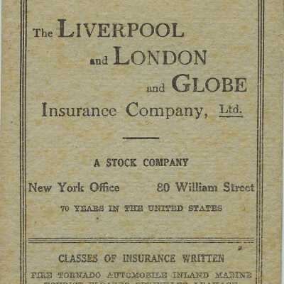 George E. Nichols note pad