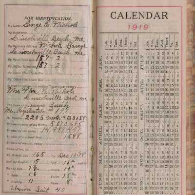 George Nichol's Diary 1919