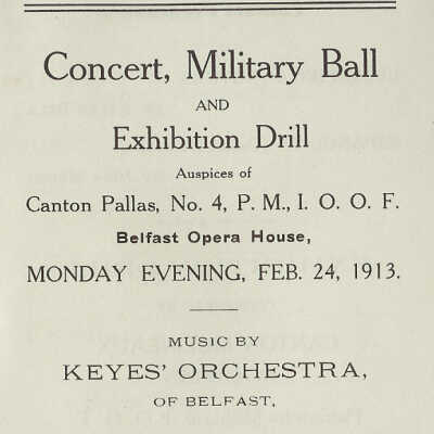 I.O.O.F. ball invitation