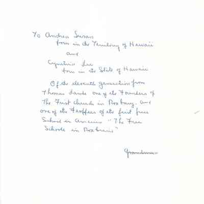 Joshua Lamb papers