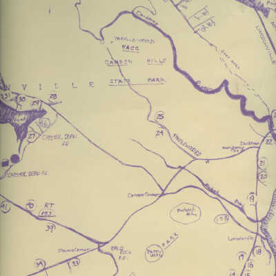 Map of Lincolnville fire roads