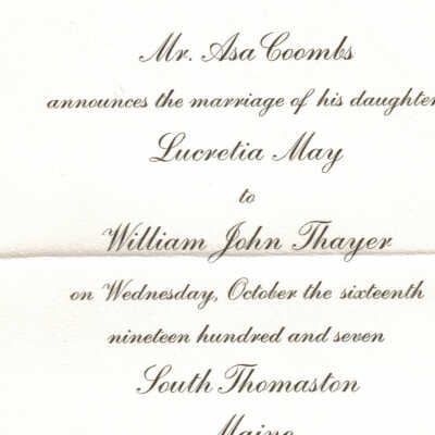 Wedding Announcement
