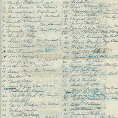 Members of United Christian Church Lincolnville Center January 26, 1958