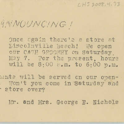 Store Opening