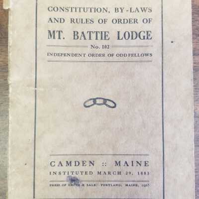 Mt. Battie Lodge Rule Books