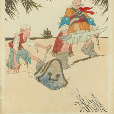 Pirates digging