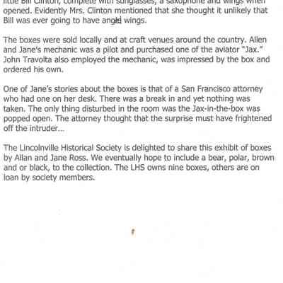 History of Jane and Allan Ross' company, Jax