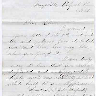 Knight Collection - 1881 Letter