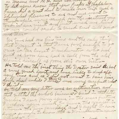 Knight Collection - 1921 Letter