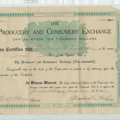 Stock Certificate