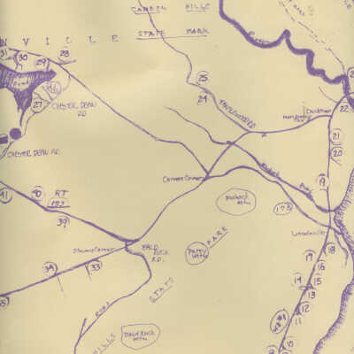 Map of Lincolnville fire roads