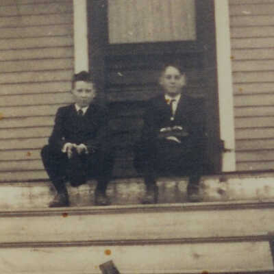 Frank and Bob Rolerson at Goodwill Hinckley School