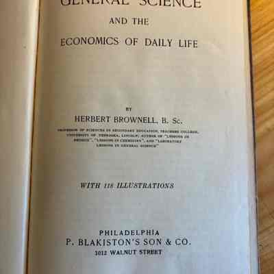 A Textbook in General Science & the Economics of Daily Life