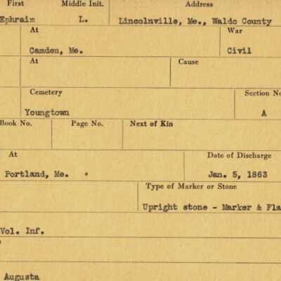 Epraim Sherman Military Records