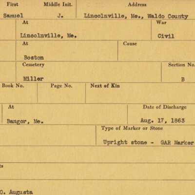 Samuel J. Gardner Military Records