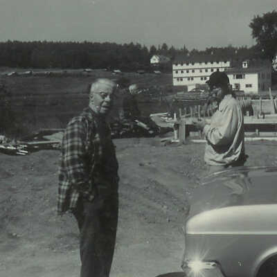 M. Alton French at left