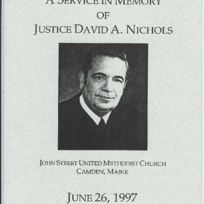 David Nichols' Memorial Prog.